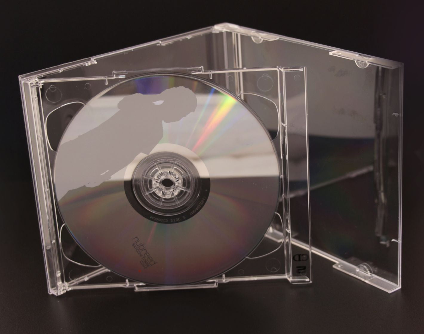 BOITIER 2CD PLAT MONTAGE CRISTAL (LOT DE 10)